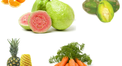 Ép Trộn (Cam, Ổi, Cóc, Thơm, Cà Rốt)